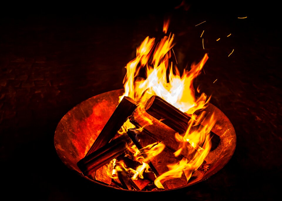Flame wood flammable