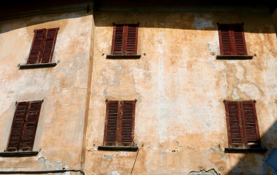 Building shutters window photo