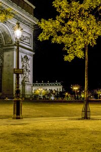 Triumphal arch city night