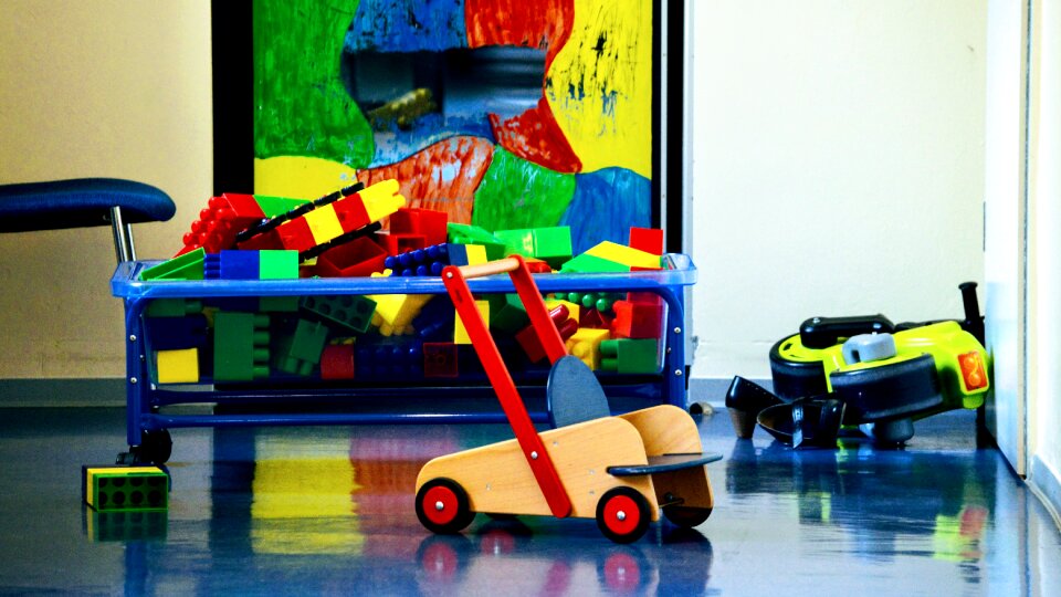 Building blocks play nursery school
