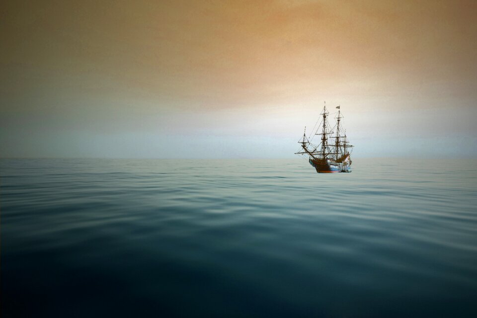 Water nature ship