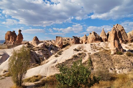 Tufa rock formations nature