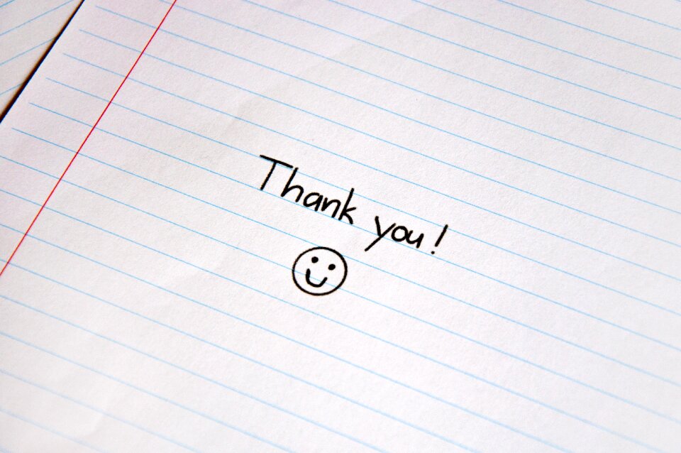 Block smiley greeting card