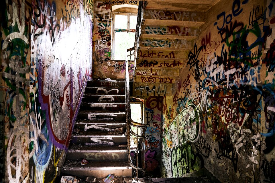 Broken decay mural