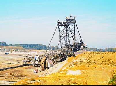 Inden carbon open pit mining photo