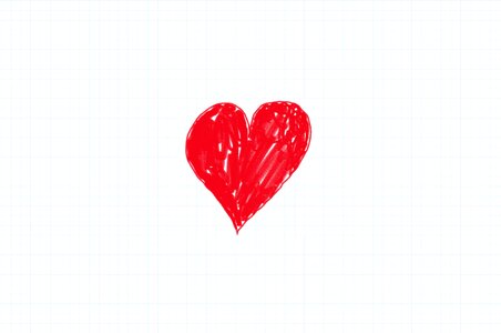 Romantic symbol red