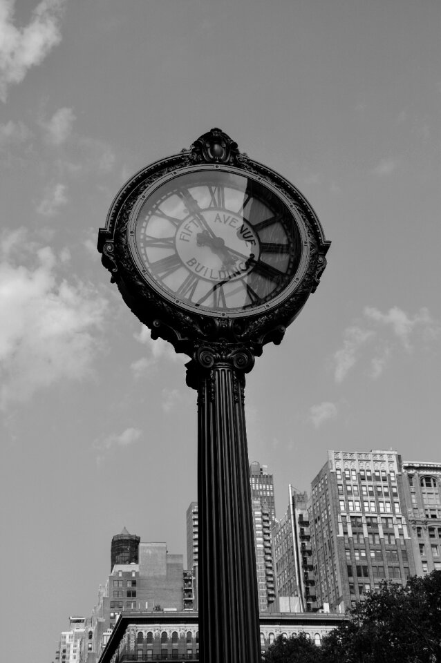 Retro gray clock