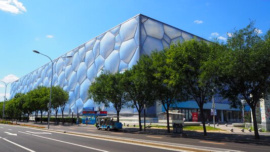 Olympic village building indoor swimming pool photo