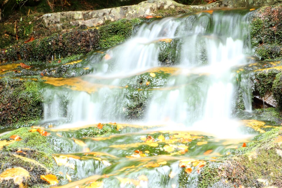 Flowing river water photo