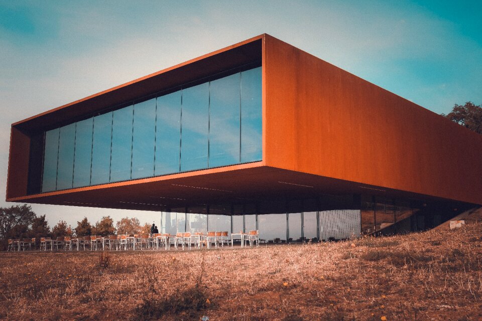 Art museum metal facade