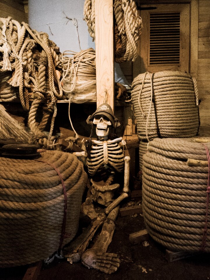 Ship interior space rope