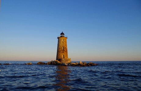 Maritime twilight sea