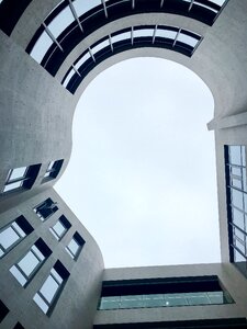 Glass sky white space