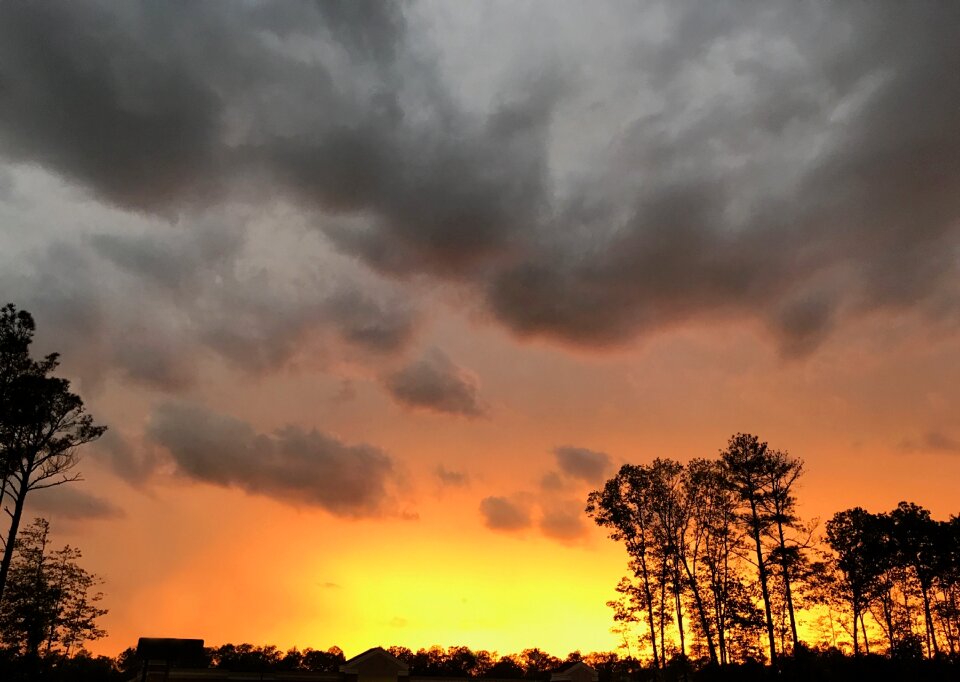 Clouds dusk twilight photo