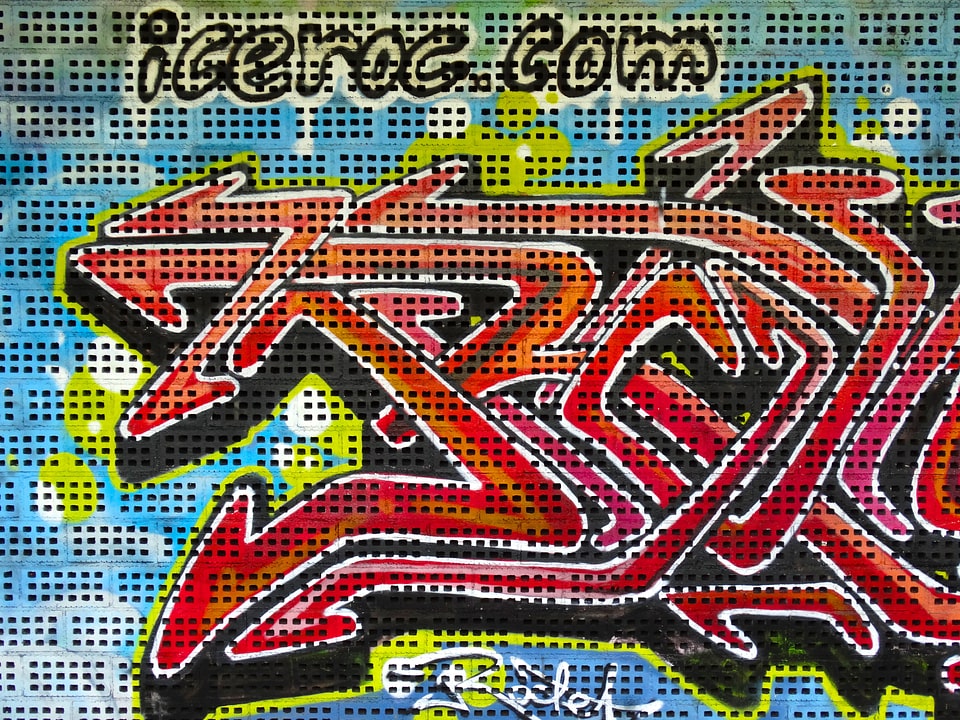 Decorative spray art