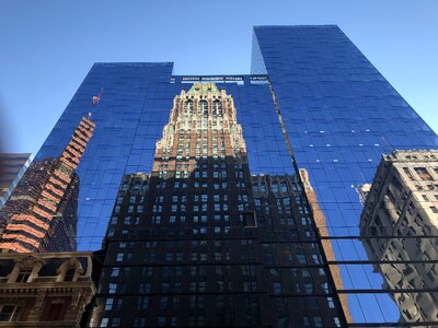 Building reflection photo
