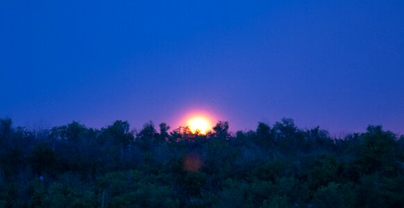 Night sky in the evening