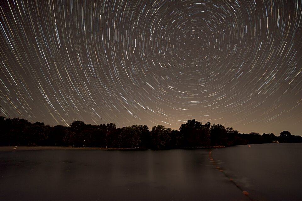 Horizon landscape night