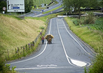 Traffic hay landscape photo