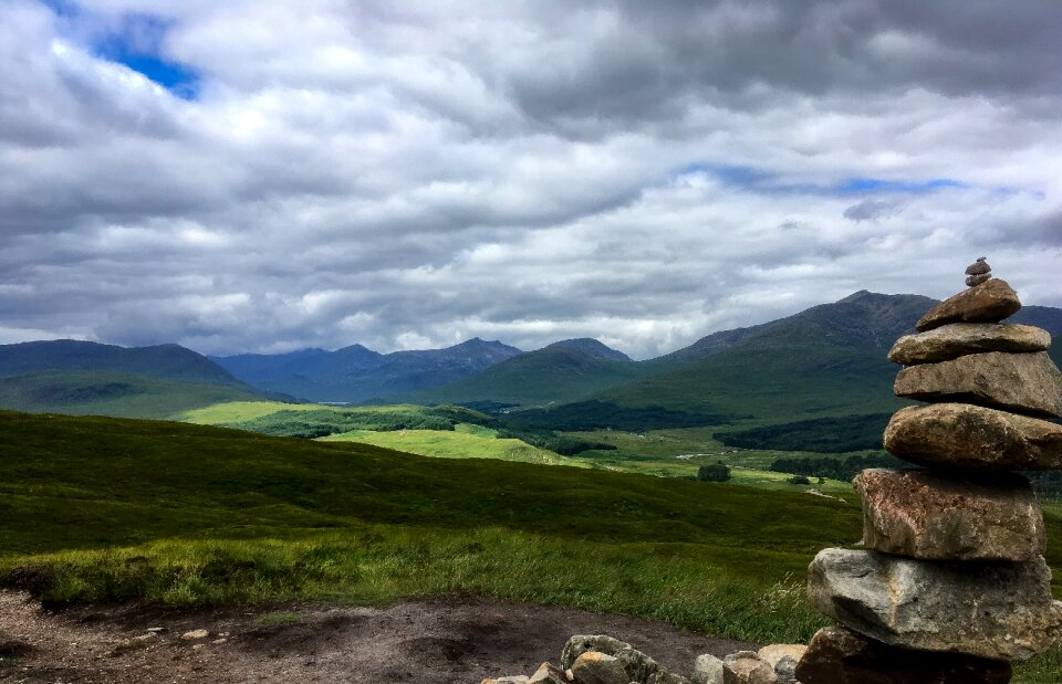 Mountain highlands trekking