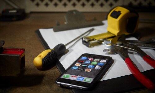 Tools screwdriver clamp photo