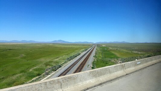 Boy road field photo