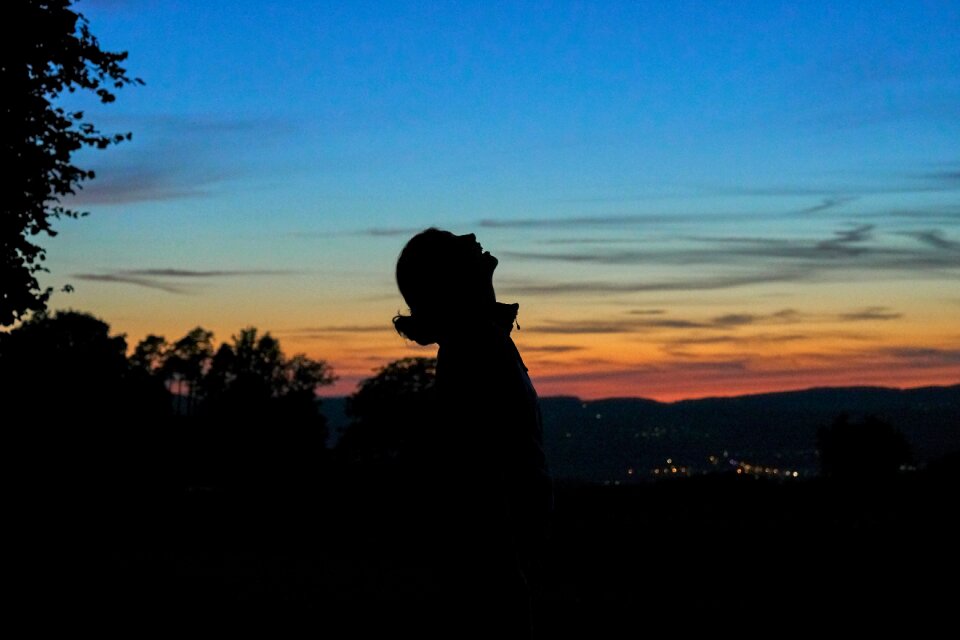 Abendstimmung silhouette sunset