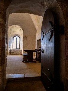 Arched door window