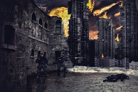 Apocalypse disaster burn photo