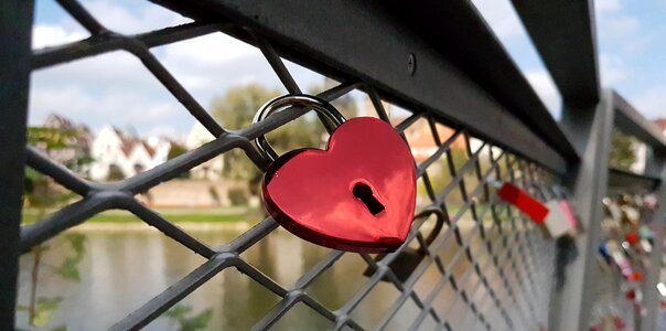 Love padlock castle