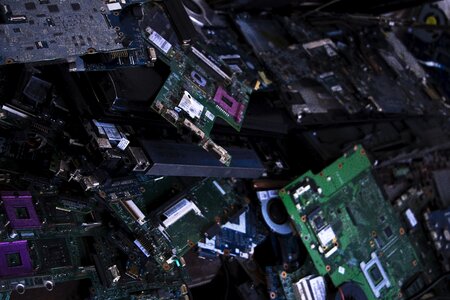 Motherboard computer parts computer chip photo