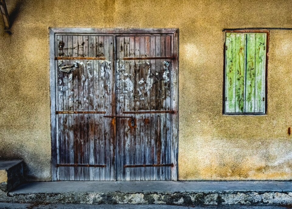 Entrance facade house