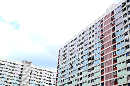Rainbow building scenery