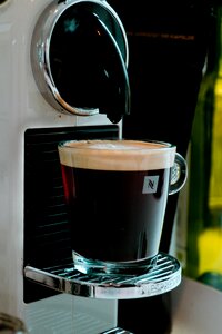 Warm coffe cup nespresso photo
