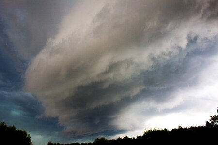 Thick atmospheric cloudscape photo