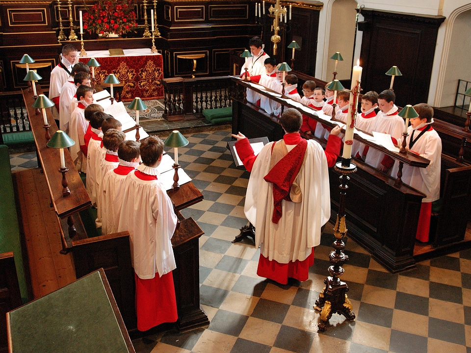 Church robes practicing