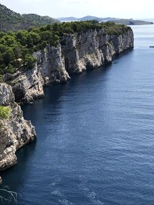 Cliff sea landscape photo
