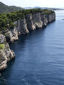 Cliff sea landscape