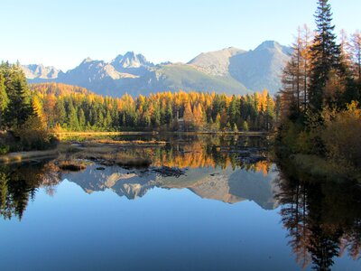 Mountains lake view