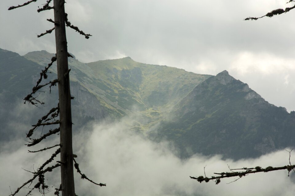 Mountains buried landscape