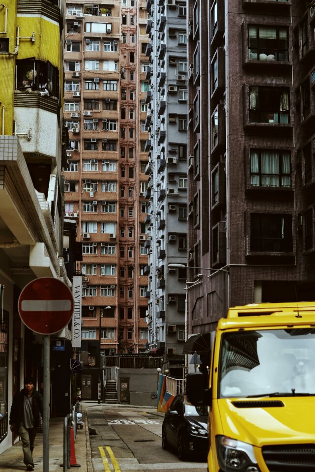 Hong kong old street roadside