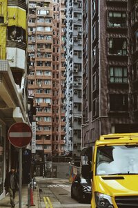 Hong kong old street roadside photo