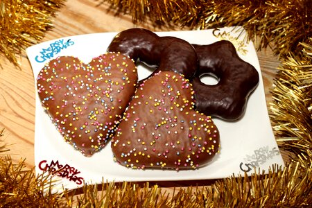 Colorful plate christmas photo