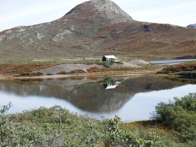 Cottage hut mountains