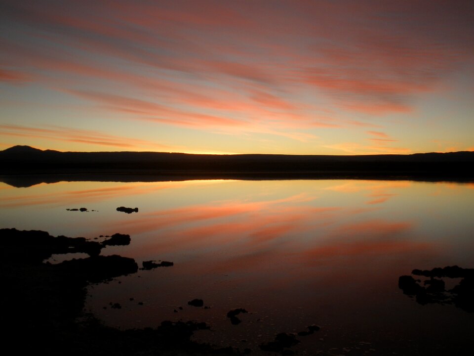 Atacama desert lake