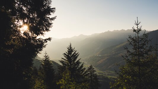 Walk switzerland sun photo