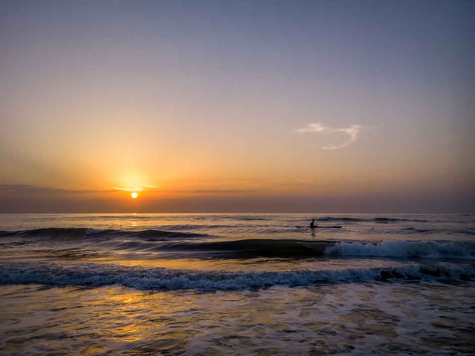 Sunrise beach sun landscape