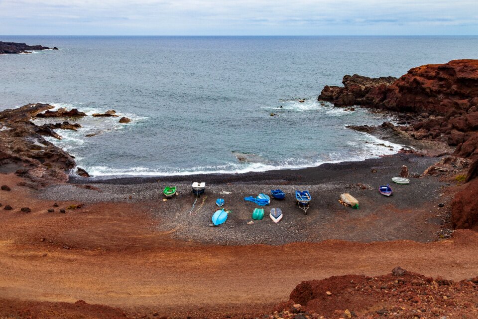 Sand sea coast photo