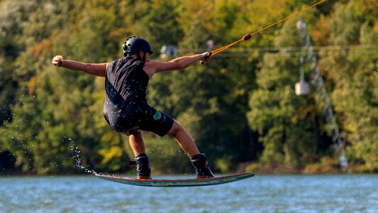 Water board sports action photo