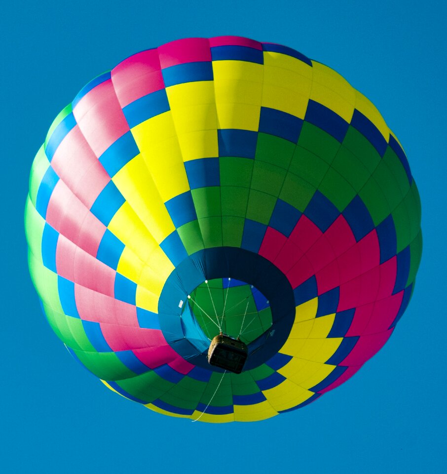 Flying floating colorful